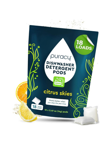 Cápsulas para Lavavajillas Puracy 18 Unidades Cielos Cítricos
