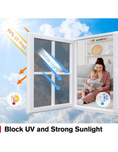 Película de Privacidad Haton 44.5x200cm, Control UV y Calor 2