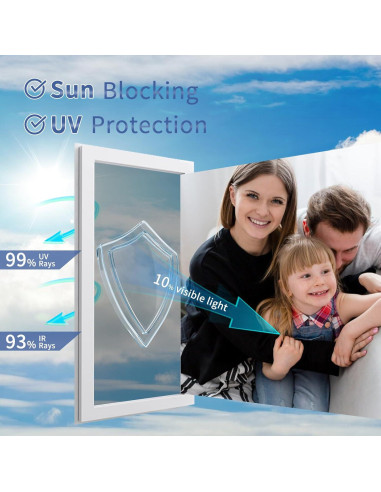 Película de Privacidad para Ventanas JAYONG 44.5x199.8cm