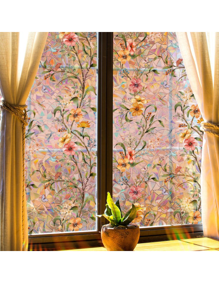 Película de Ventana de Privacidad WBQMUNY 100x40 cm Anti UV