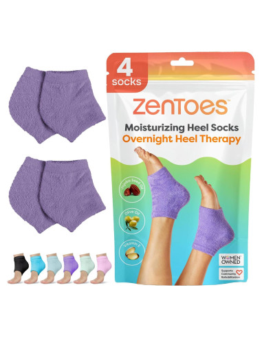 Calcetines Hidratantes ZenToes para Talones Agrietados - Regular