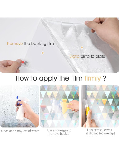 Película de Privacidad para Ventanas LUTE 0.89 m Transparente