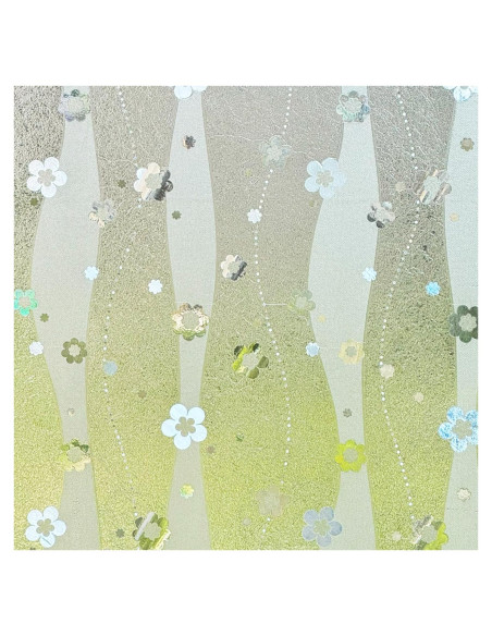 Película de Privacidad Estática Mikomer 44.5x200 cm Flores