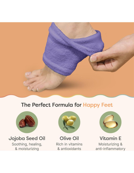 Calcetines Hidratantes ZenToes para Talones Agrietados - Regular