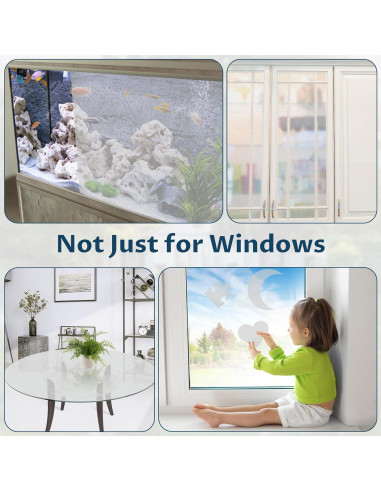 Película de Privacidad Amrules Esmerilada 44.5x199.4cm Reutilizable