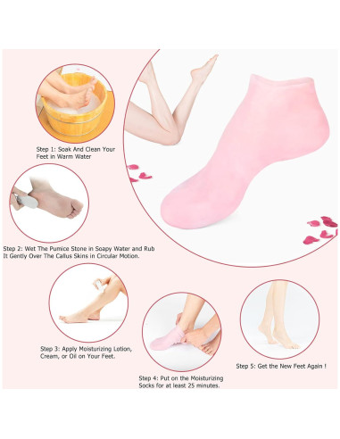 Calcetines Hidratantes de Gel KVMDAZ para Mujeres - 1 Par