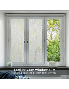 Película de Privacidad NINETREX 44.5x200cm Anti-UV Rayas 2