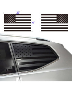 Calcomanías de Bandera Americana Zxiaochun 73.66x40.64cm 2Pcs 2