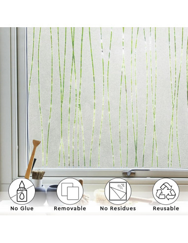 Película de Privacidad NINETREX 44.5x200cm Anti-UV Rayas