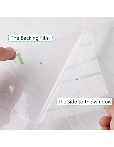 Película de Privacidad NINETREX 44.5x200cm Anti-UV Rayas