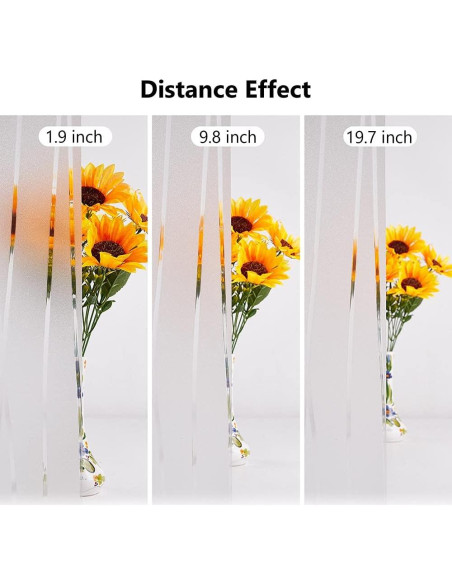 Película de Privacidad NINETREX 44.5x200cm Anti-UV Rayas