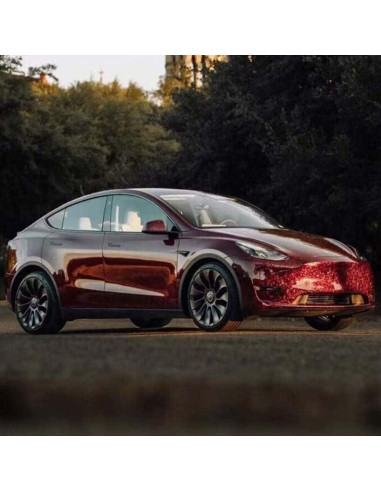 Rollo de Vinilo Adhesivo ASENDIWAY 1.52m x 0.20m Rojo Brillante