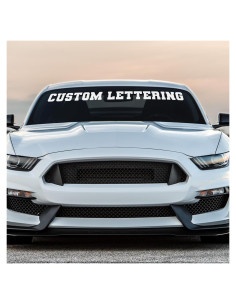 Calcomanía Personalizada para Parabrisas Firstix - Vinilo Resistente