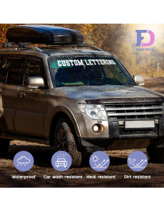 Calcomanía Personalizada para Parabrisas Firstix - Vinilo Resistente 2