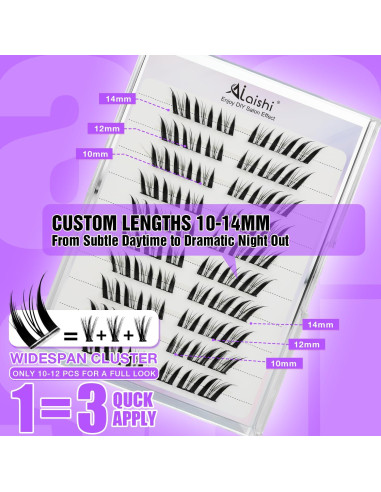 Pestañas Autoadhesivas AILAISHI 10-14mm 60pcs D Curl Fluffy