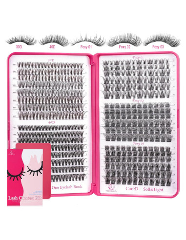 Grupos de Pestañas Wispy CCODDY 30D 40D 8-16MM Natural