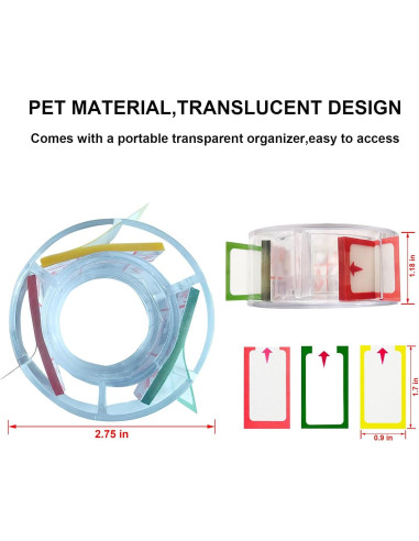 Notas Adhesivas Transparentes OKETHERMO 150 Pestañas Flecha