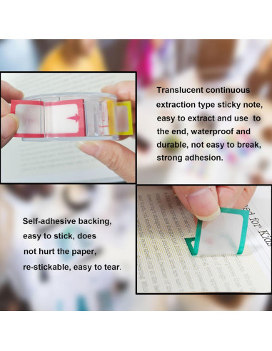 Notas Adhesivas Transparentes OKETHERMO 150 Pestañas Flecha