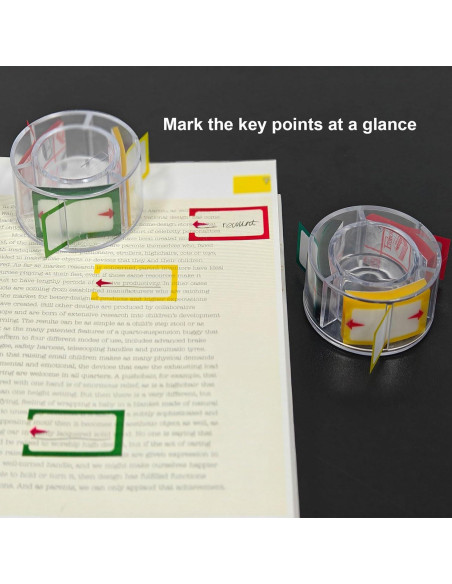 Notas Adhesivas Transparentes OKETHERMO 150 Pestañas Flecha