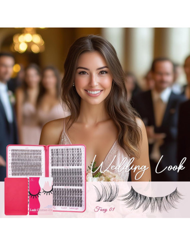 Grupos de Pestañas Wispy CCODDY 30D 40D 8-16MM Natural