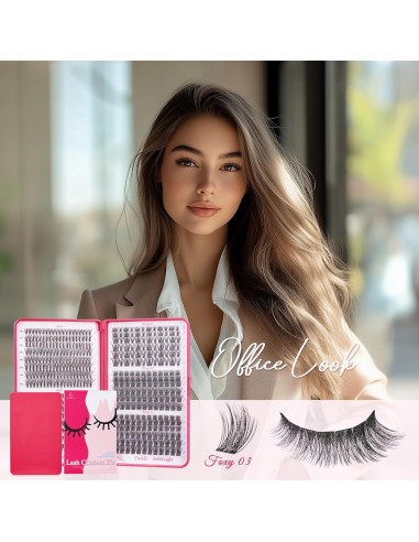 Grupos de Pestañas Wispy CCODDY 30D 40D 8-16MM Natural