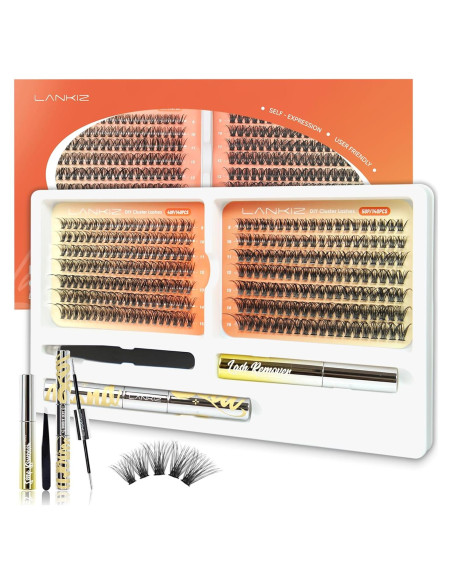 Kit de Extensión de Pestañas LANKIZ MuseV+ C, 280 pcs, 40D+50D