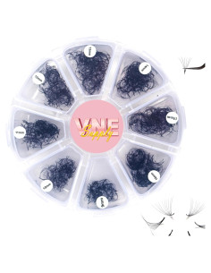 Extensiones de Pestañas VNE 500 Ventiladores 10D C Curl 9-16mm