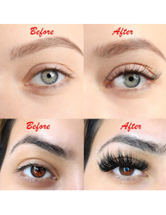 Extensiones de Pestañas VNE 500 Ventiladores 10D C Curl 9-16mm 2