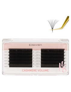 Extensiones de Pestañas de Volumen Kiara Sky 12mm CC - Cachemira Premium
