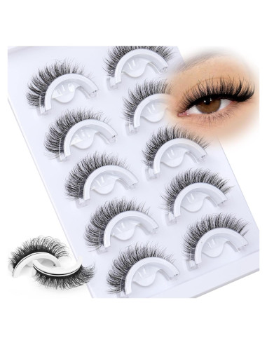 Pestañas Autoadhesivas JIMIRE Wispy 14-15mm Reutilizables