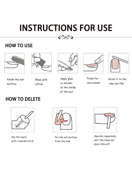 24 Uñas Postizas Cortas Cuadradas RIIICFDD Rosa Nude