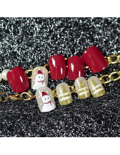 Uñas Postizas de Navidad Coolnail 120 Pcs 5 Diseños 2