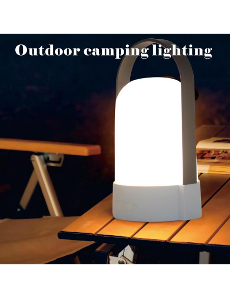 Lámpara LED portátil YONIKU IP44 recargable USB-C 600mAh