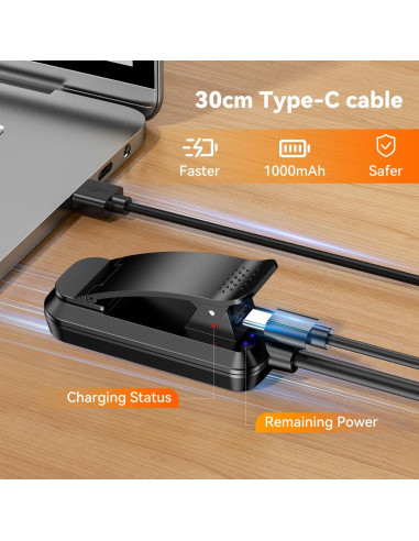 Luz de Lectura Recargable Sotipevs YD-388 Negra 20 LED 100H