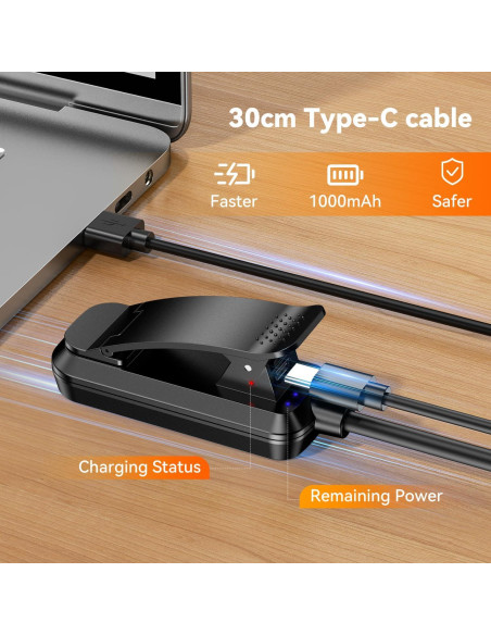 Luz de Lectura Recargable Sotipevs YD-388 Negra 20 LED 100H