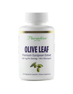 Extracto de Hoja de Olivo Paradise Herbs 120 Cápsulas Veganas