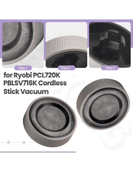 Rueda de Reemplazo Mejorada ZHIXING para Aspiradora Ryo-bi