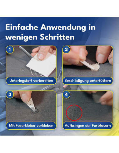 Kit de Reparación de Tapicería ATG - 8-10 Reparaciones - Tela y Cuero