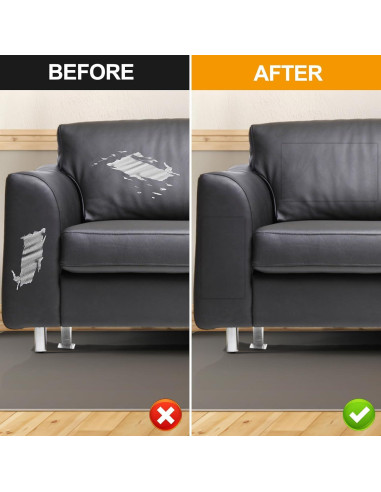 Parche de Reparación de Cuero ILOFRI 43x152 cm Autoadhesivo Blanco