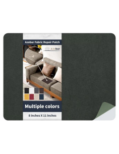 Parche Autoadhesivo de Terciopelo Azobur 20x28 cm Gris Oscuro