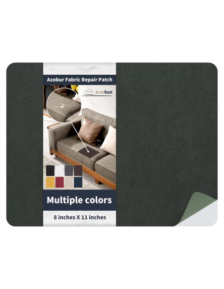 Parche Autoadhesivo de Terciopelo Azobur 20x28 cm Gris Oscuro