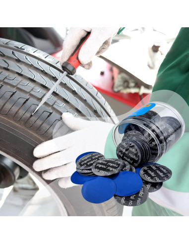 Kit de Parche de Reparación de Neumáticos Flylin 80 Pcs 58mm