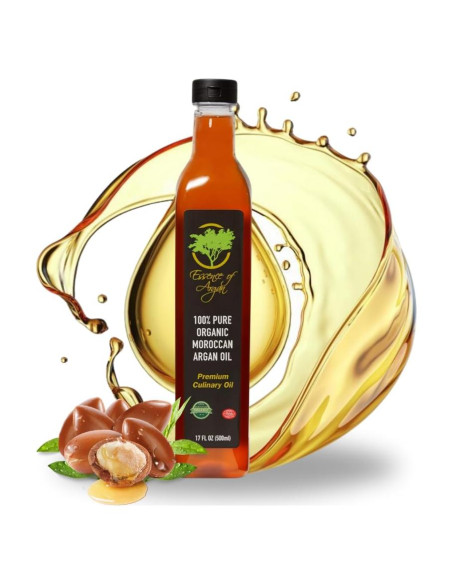 Aceite de Argán Orgánico Comestible Esencia de Argán 482ml