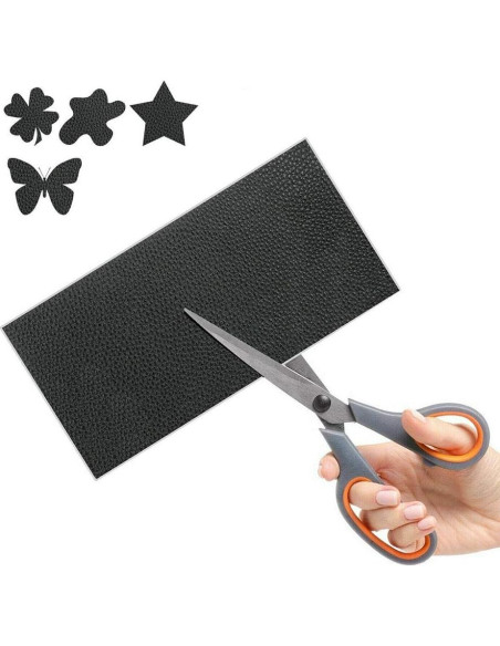 Parche de Reparación de Cuero Autoadhesivo Acxico 6 Piezas 15x25cm