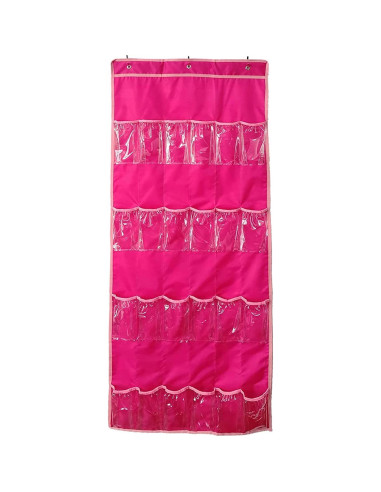 Organizador Colgante de Juguetes Helimwint Rosa 24 Bolsillos