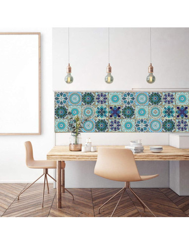 12 Piezas Pegatinas de Azulejos GZsenwo 15x15 cm Marroquíes