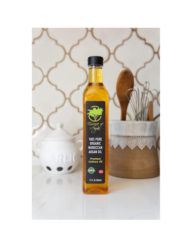 Aceite de Argán Orgánico Comestible Esencia de Argán 482ml