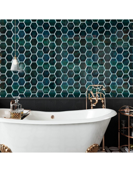 Azulejos Autoadhesivos CRE8TIVE 4 Hojas 30.48x30.48cm Verde Esmeralda Azulejos Autoadhesivos CRE8TIVE 4 Hojas 30.48x30.48cm Verde Esmeralda