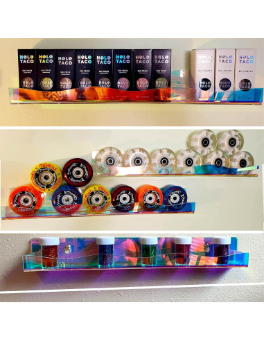 Estante para Esmalte de Uñas YMVV, 6 Piezas Iridiscentes