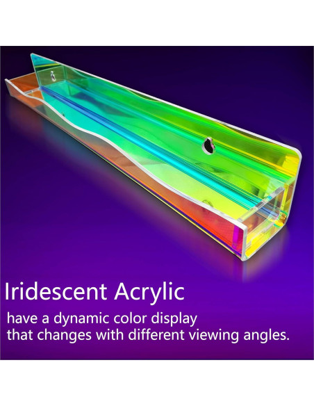 Estante para Esmalte de Uñas YMVV, 6 Piezas Iridiscentes